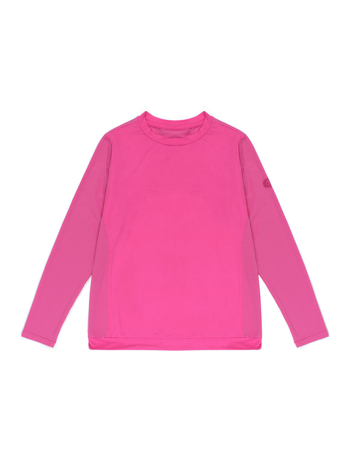 쿨 메쉬 콤비 티셔츠 핑크